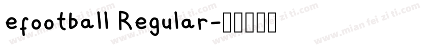 efootball Regular字体转换